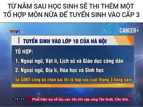 Thi tuyển sinh lớp 10 gồm những môn nào?