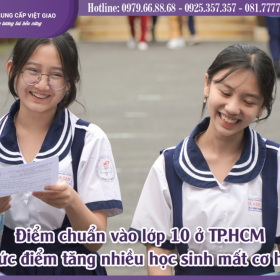 Điểm chuẩn vào lớp 10 ở TP.HCM - mức điểm tăng nhiều học sinh mất cơ hội